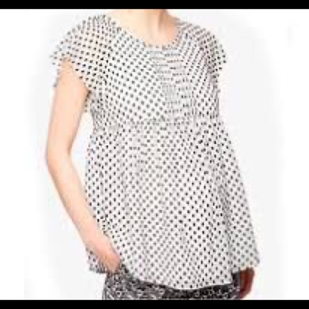 A Pea in the Pod black and white tunic top